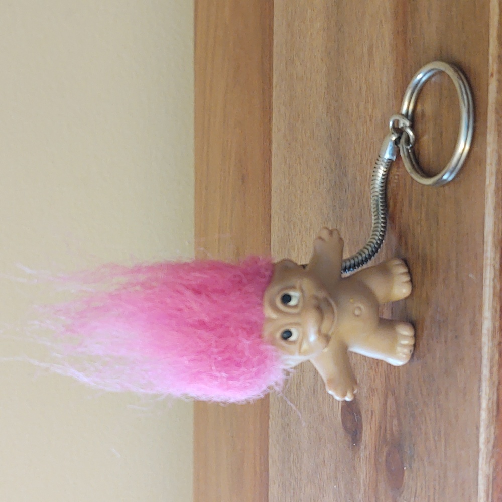 Vintage 1989 Dam Troll Keyring